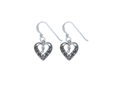 Rhodium Plated | Filigree Earrings